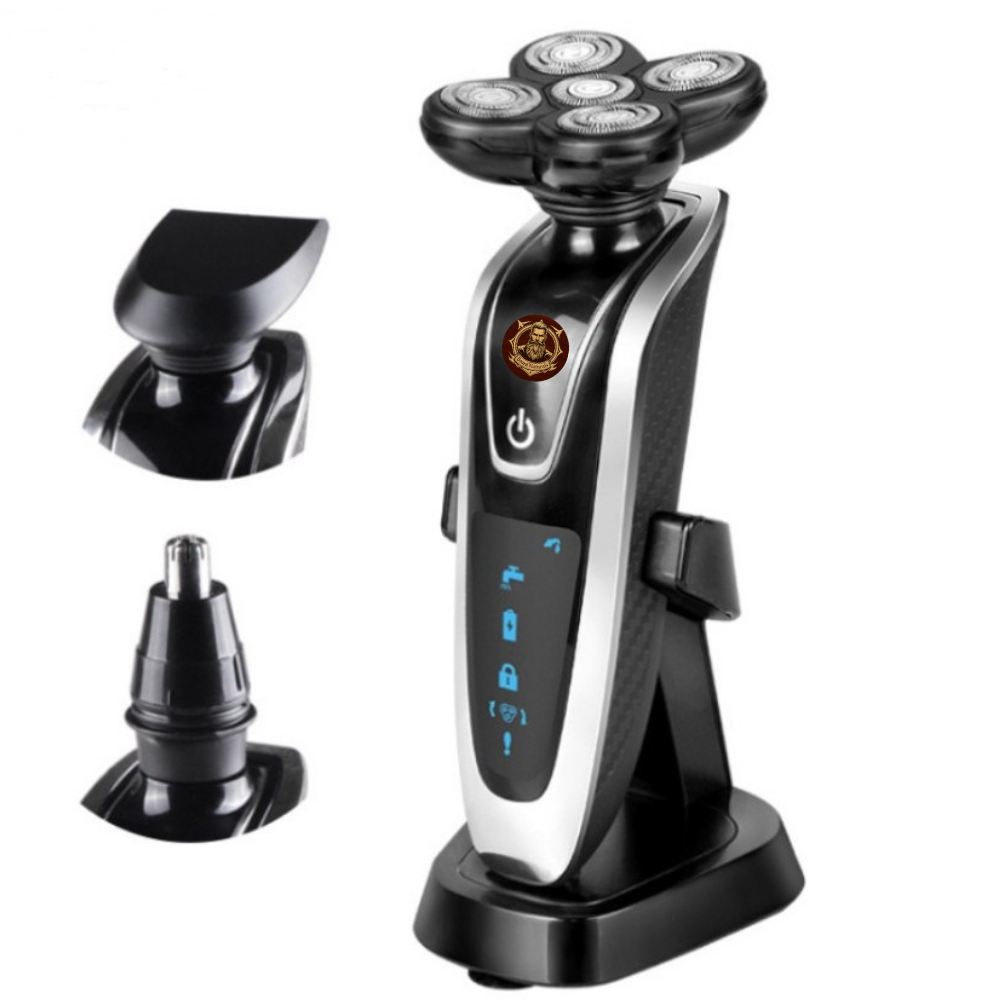 Rasoir Rechargeable Intelligent – Multi-têtes avec Accessoires Complets