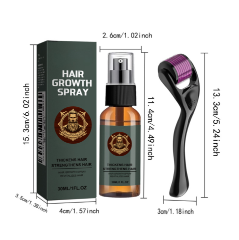 Spray Hydratant Moustache – Stimulant de Croissance et Épaississant Barbe