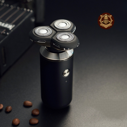 Rasoir Rechargeable au Lithium – 3 Lames Rotatives, Étanche et Lavable