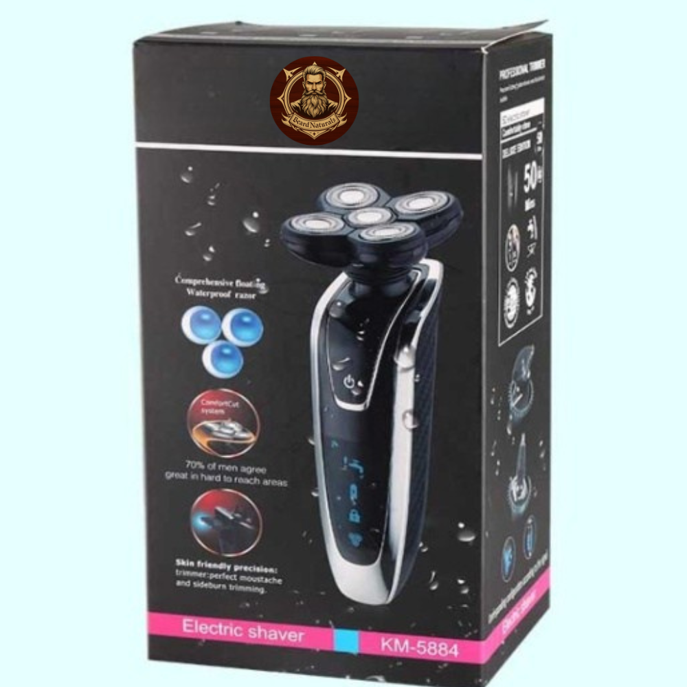 Rasoir Rechargeable Intelligent – Multi-têtes avec Accessoires Complets