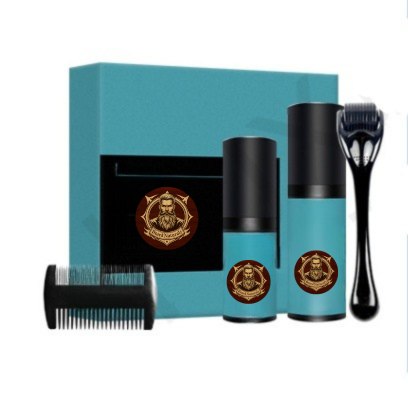 Coffret de soins pour la barbe liquide pour la croissance de la barbe