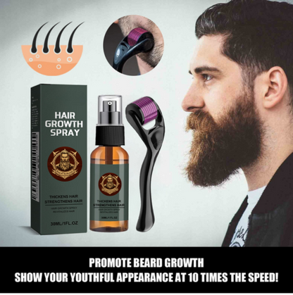 Spray Hydratant Moustache – Stimulant de Croissance et Épaississant  Barbe